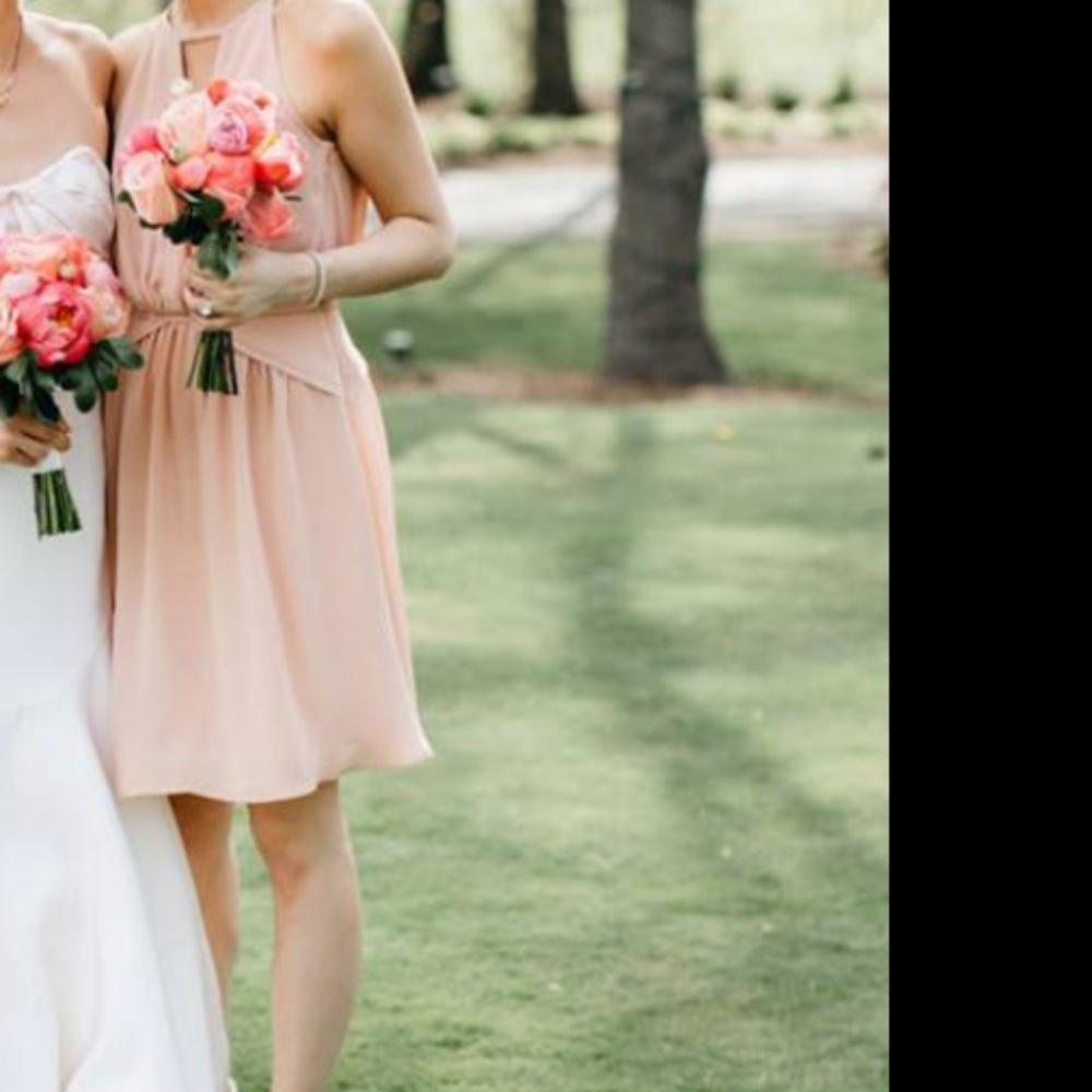 Tan / Blush / Pink / Peach semiformal dress
